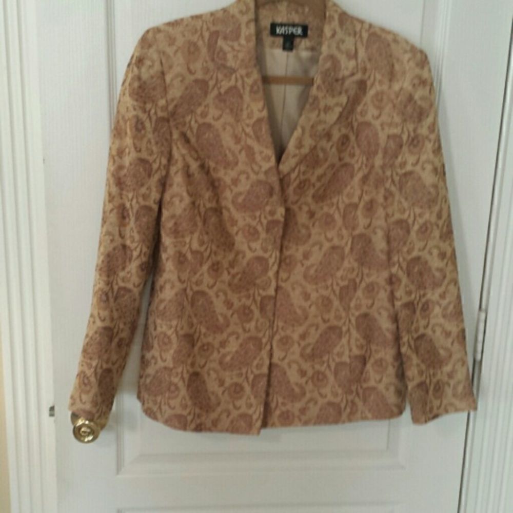 Orange Paisley Print Jacket 